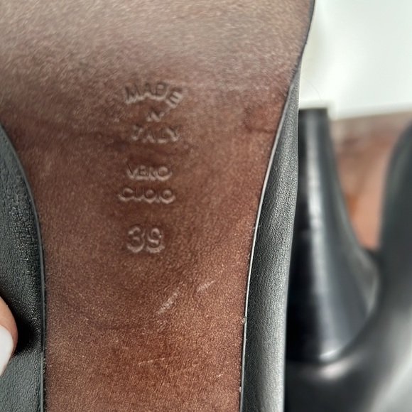 Italian leather boots with faux fur trim - Picture 6 of 7